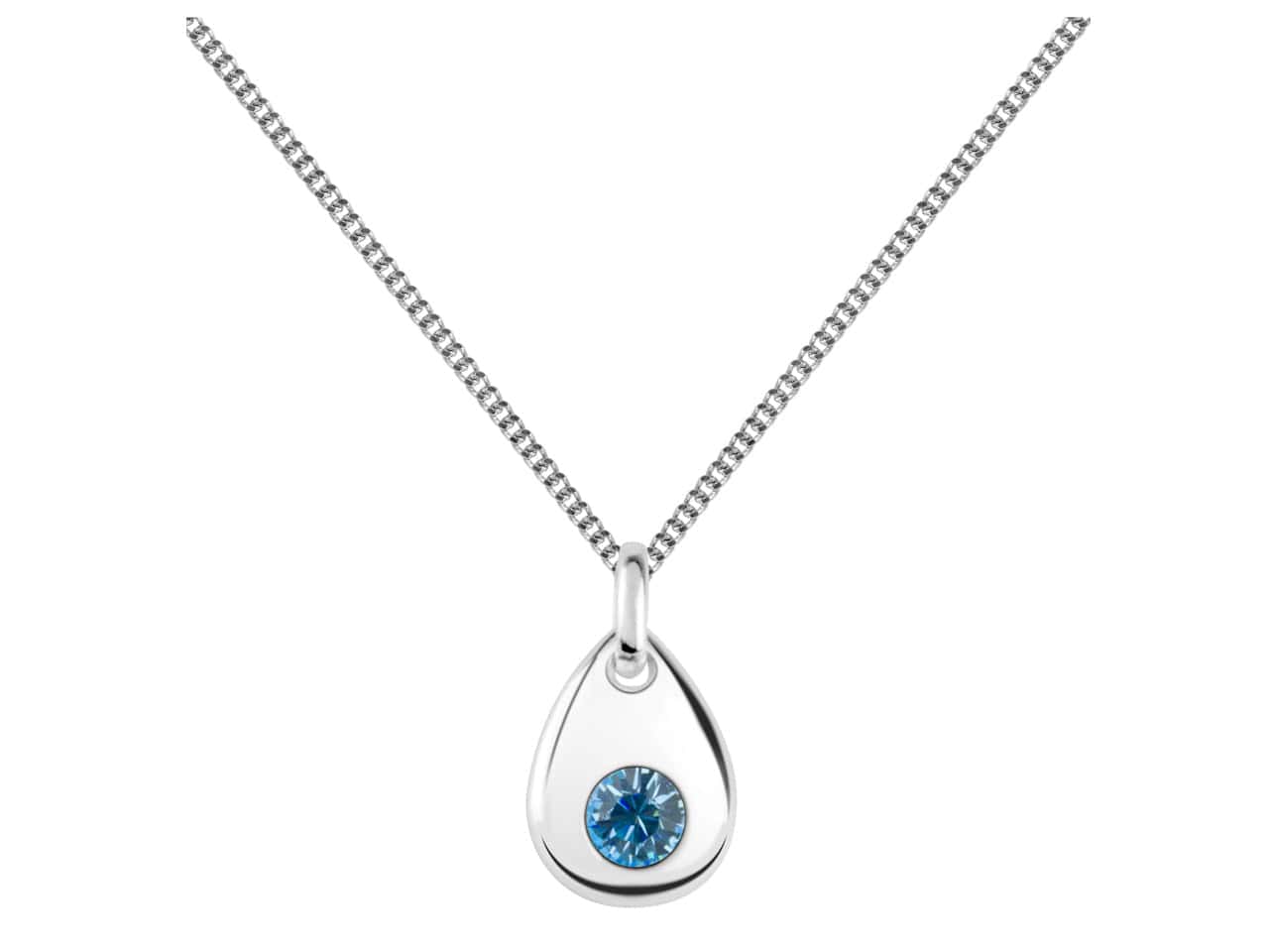 EverWith Birthstone Pendant - March / Aquamarine