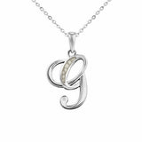 EverWith Alphabet Memorial Ashes Pendant - Letter G Transparent