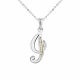 EverWith Alphabet Memorial Ashes Pendant - Letter I Transparent