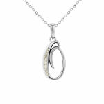 EverWith Alphabet Memorial Ashes Pendant - Letter O Transparent