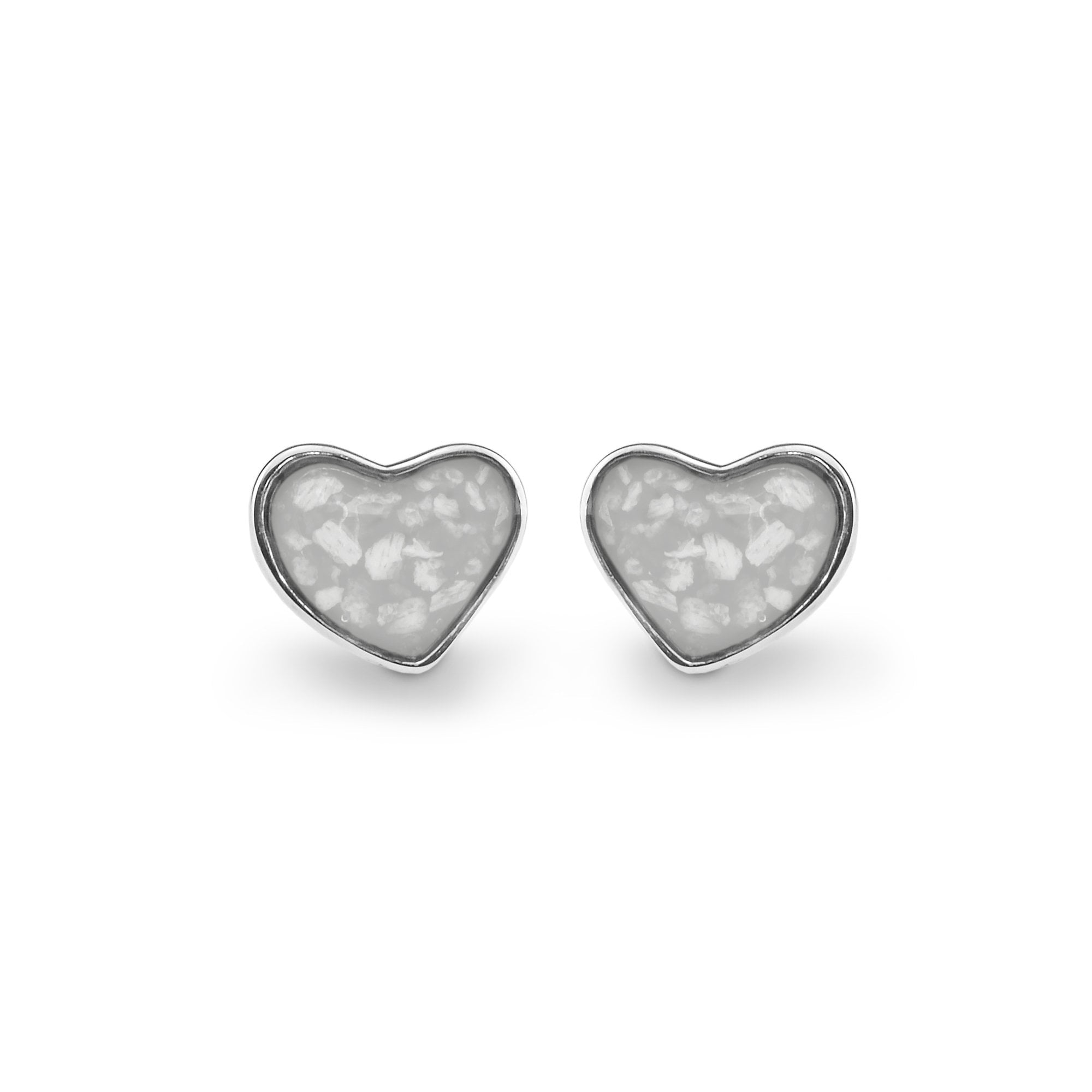 EverWith Cherish Memorial Ashes Earrings White