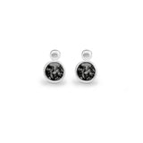 EverWith Delicate Drop Memorial Ashes Earrings Black