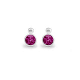 EverWith Delicate Drop Memorial Ashes Earrings Violet