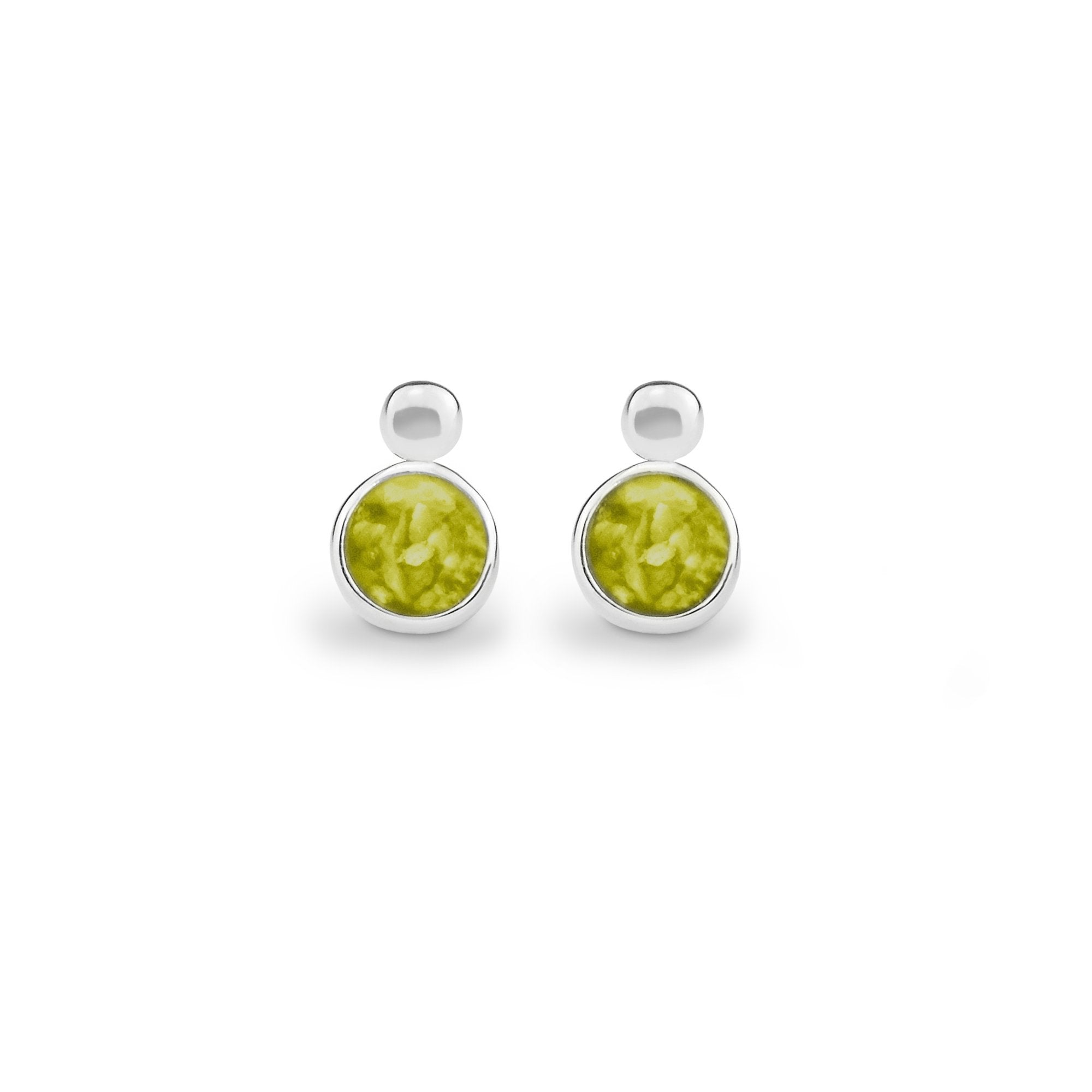 EverWith Delicate Drop Memorial Ashes Earrings Yellow