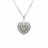 EverWith Ladies Cherish Memorial Ashes Pendant with Fine Crystals Transparent