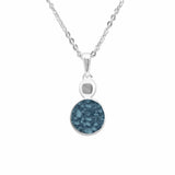 EverWith Ladies Delicate Drop Memorial Ashes Pendant Blue