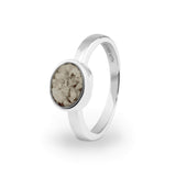 EverWith Ladies Oval Memorial Ashes Ring Transparent