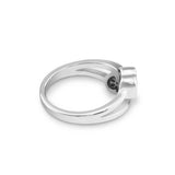 EverWith Ladies Cherish Memorial Ashes Ring with Fine Crystals