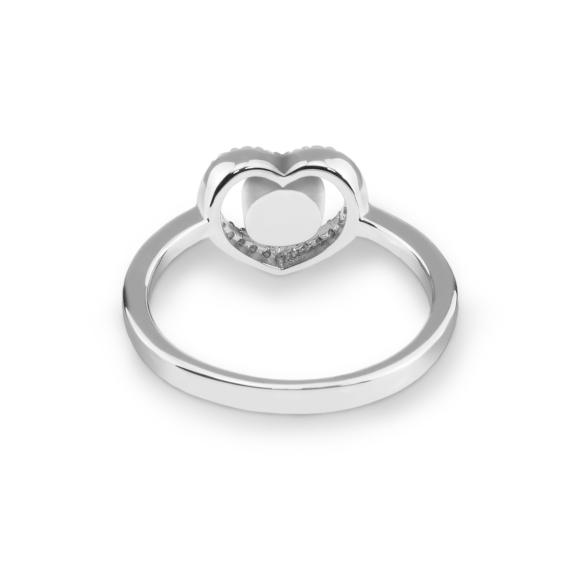 EverWith Ladies Forever Memorial Ashes Ring with Fine Crystals