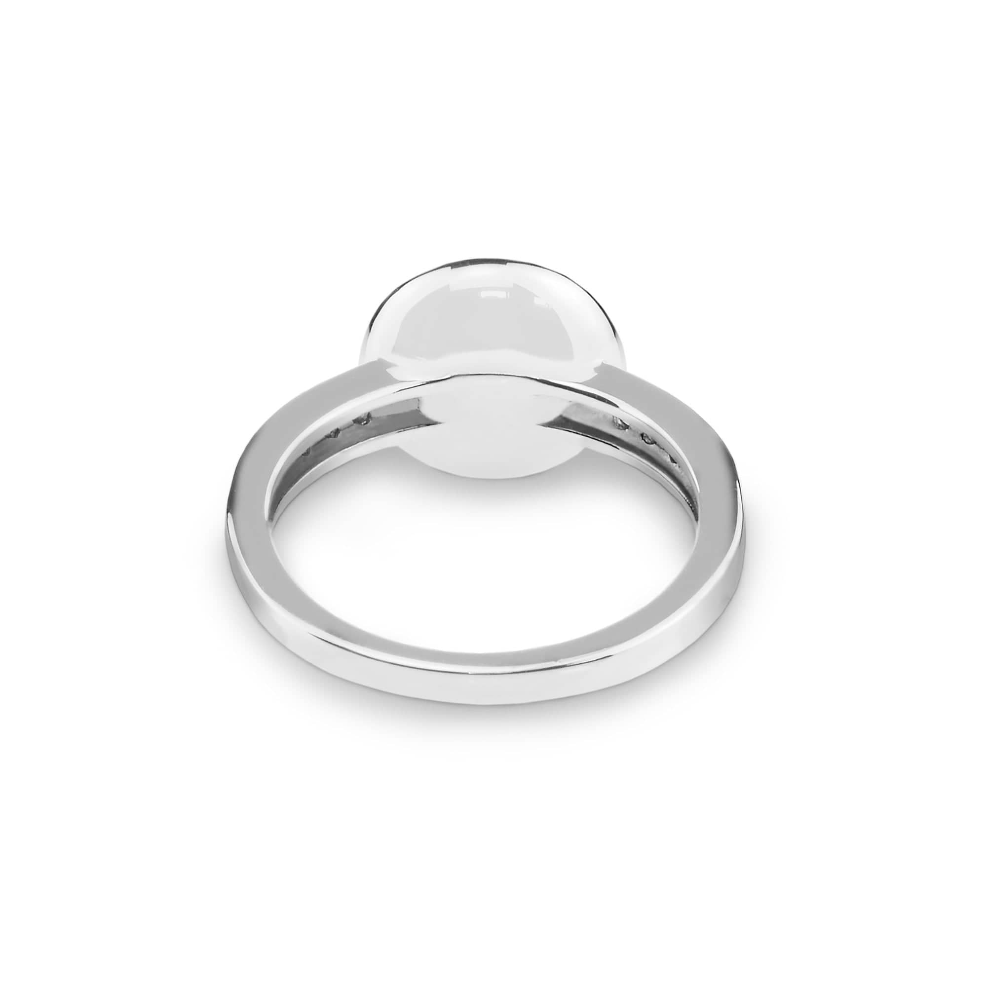 EverWith Ladies Radiance Memorial Ashes Ring with Fine Crystals