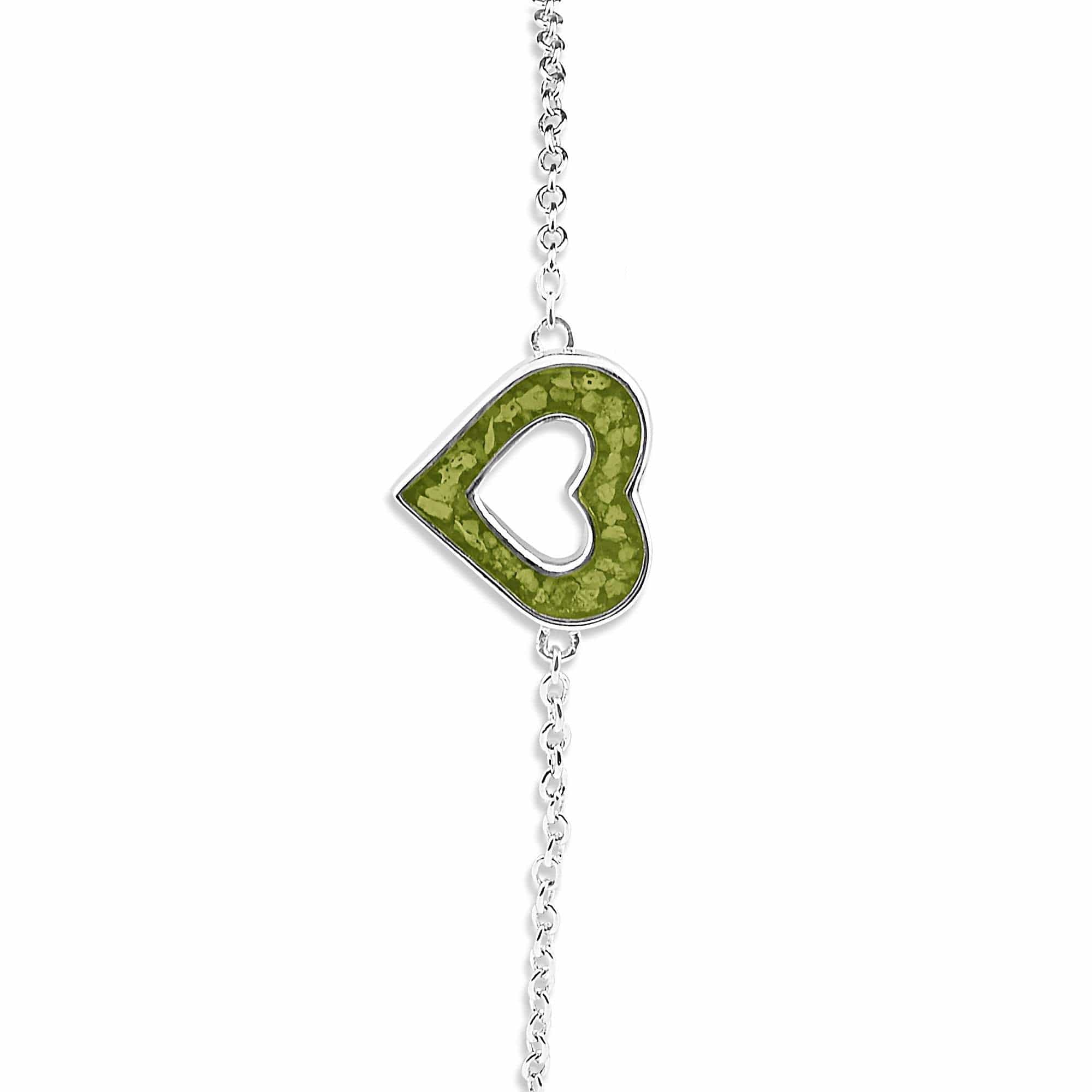 EverWith Ladies Adore Memorial Ashes Bracelet Green