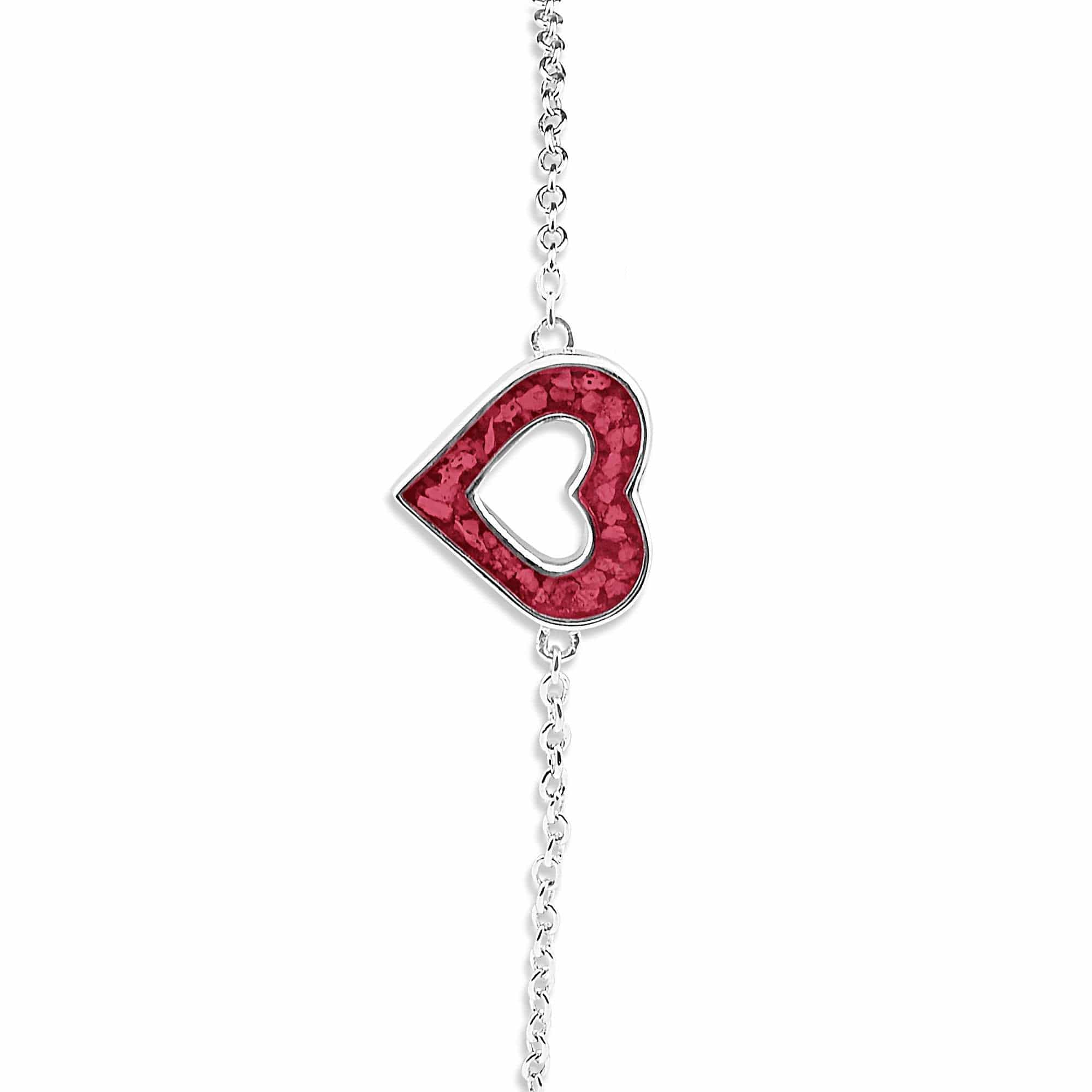 EverWith Ladies Adore Memorial Ashes Bracelet Red