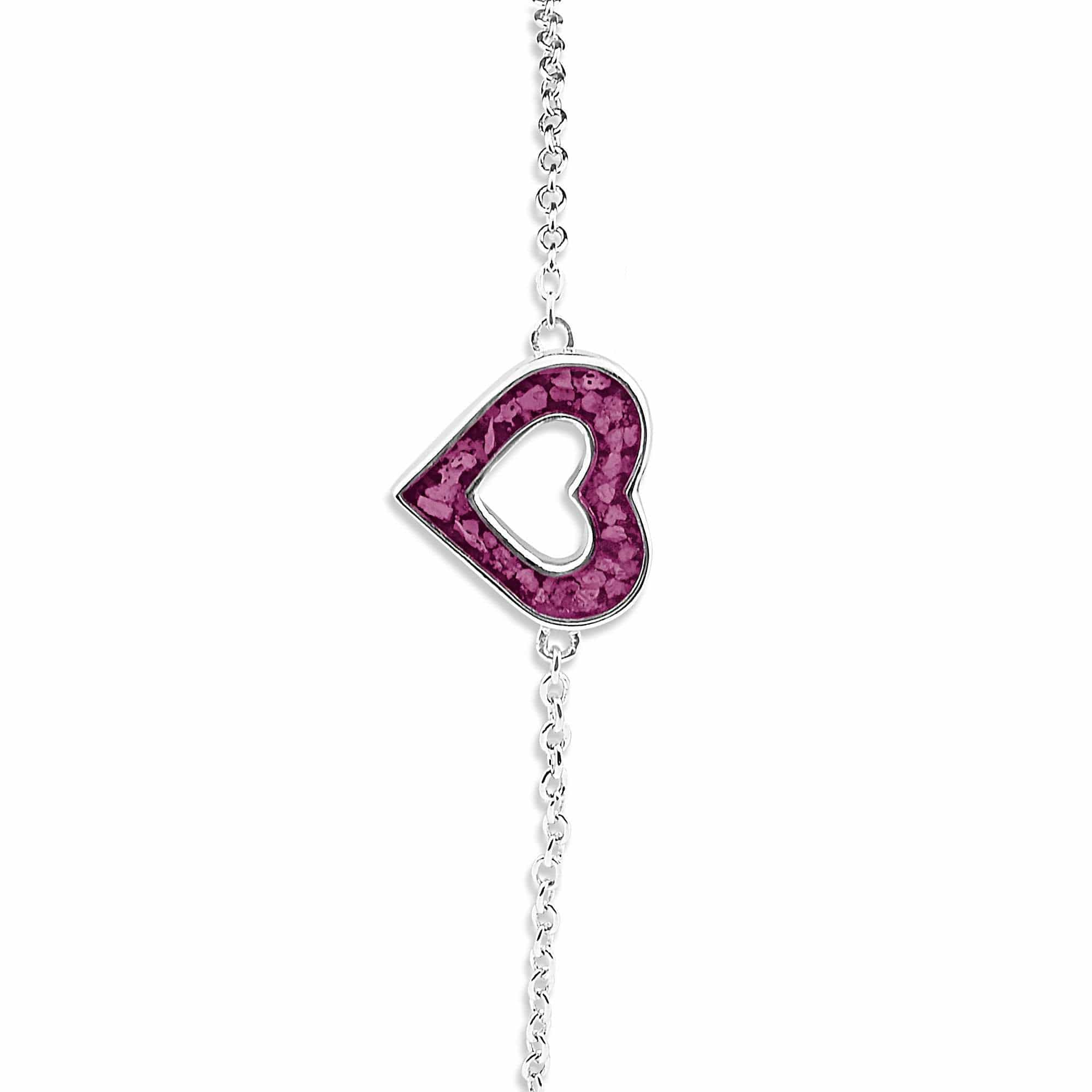 EverWith Ladies Adore Memorial Ashes Bracelet Violet