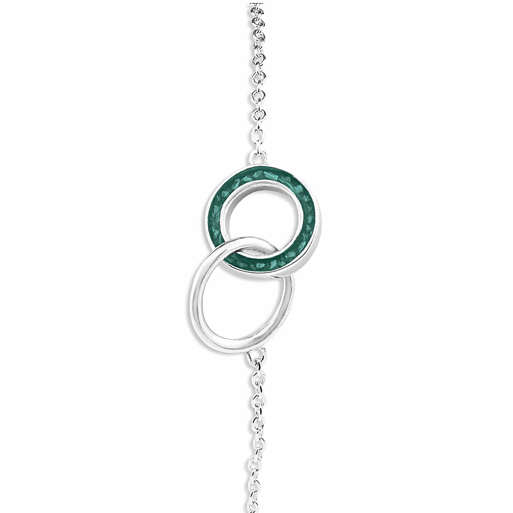 EverWith Ladies Unison Memorial Ashes Bracelet Aqua