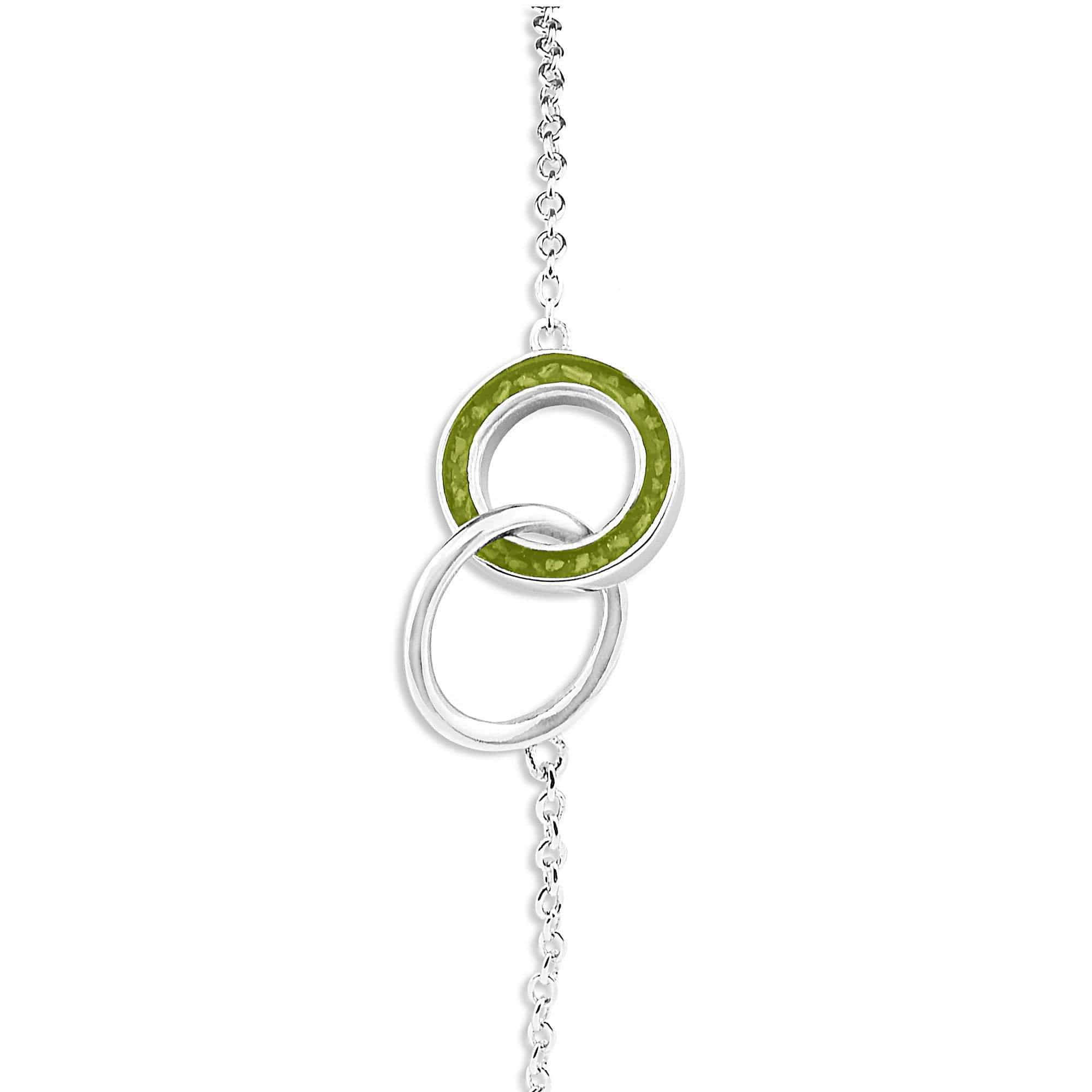 EverWith Ladies Unison Memorial Ashes Bracelet Green