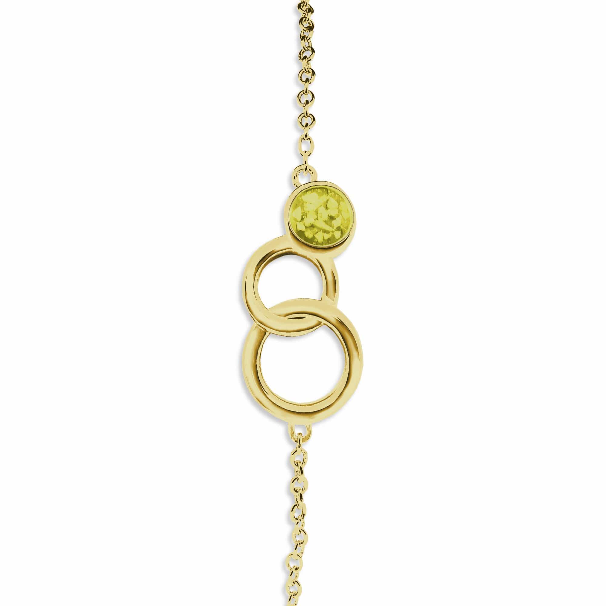 EverWith Ladies Praise Memorial Ashes Bracelet 9k Yellow Gold Yellow