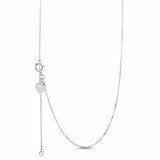 EverWith Single Curb Chain 9k White Gold