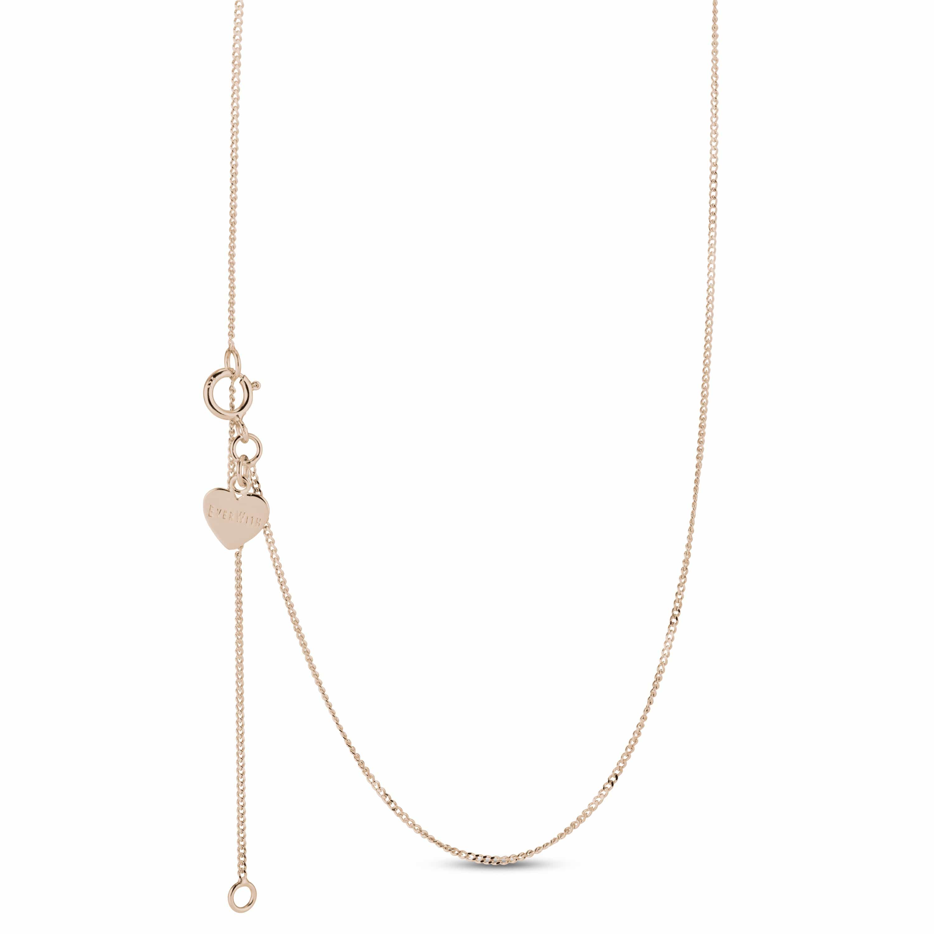 EverWith Single Curb Chain 9k Rose Gold