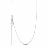 EverWith Single Curb Diamond Cut Chain 9k White Gold