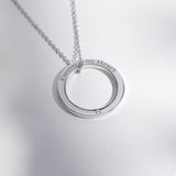 EverWith Engraved Ring Standard Engraving Pendant with Fine Crystal