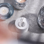 EverWith Engraved Moons Photo Engraving Memorial Pendants with Fine Crystal