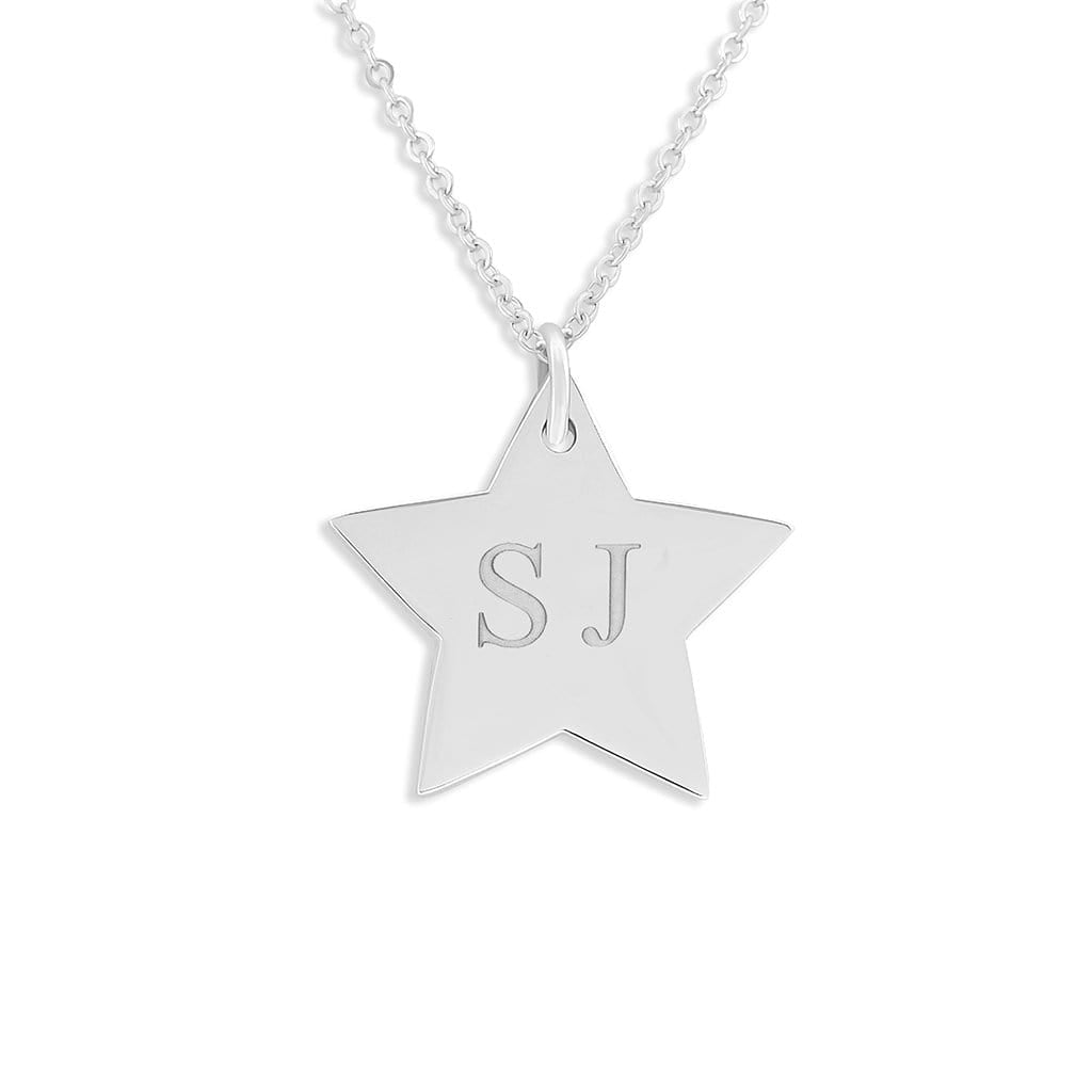EverWith Engraved Star Standard Engraving Pendant