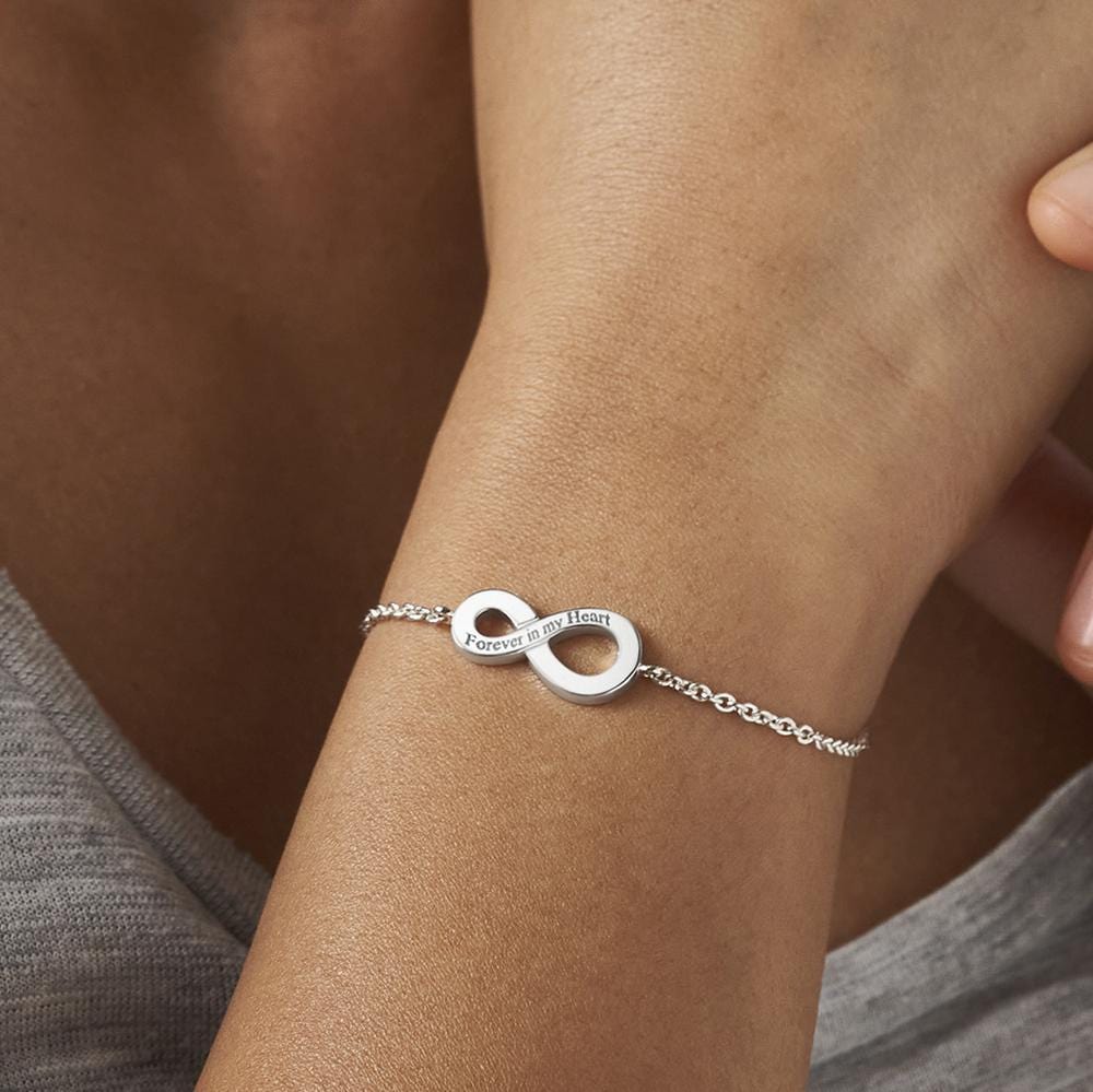 Load image into Gallery viewer, EverWith Engraved Infinity Standard Engraving Memorial Bracelet