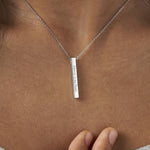 EverWith Engraved Long Bar Memorial Standard Engraving Pendant
