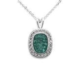 EverWith Ladies Treasure Memorial Ashes Pendant with Fine Crystals Aqua