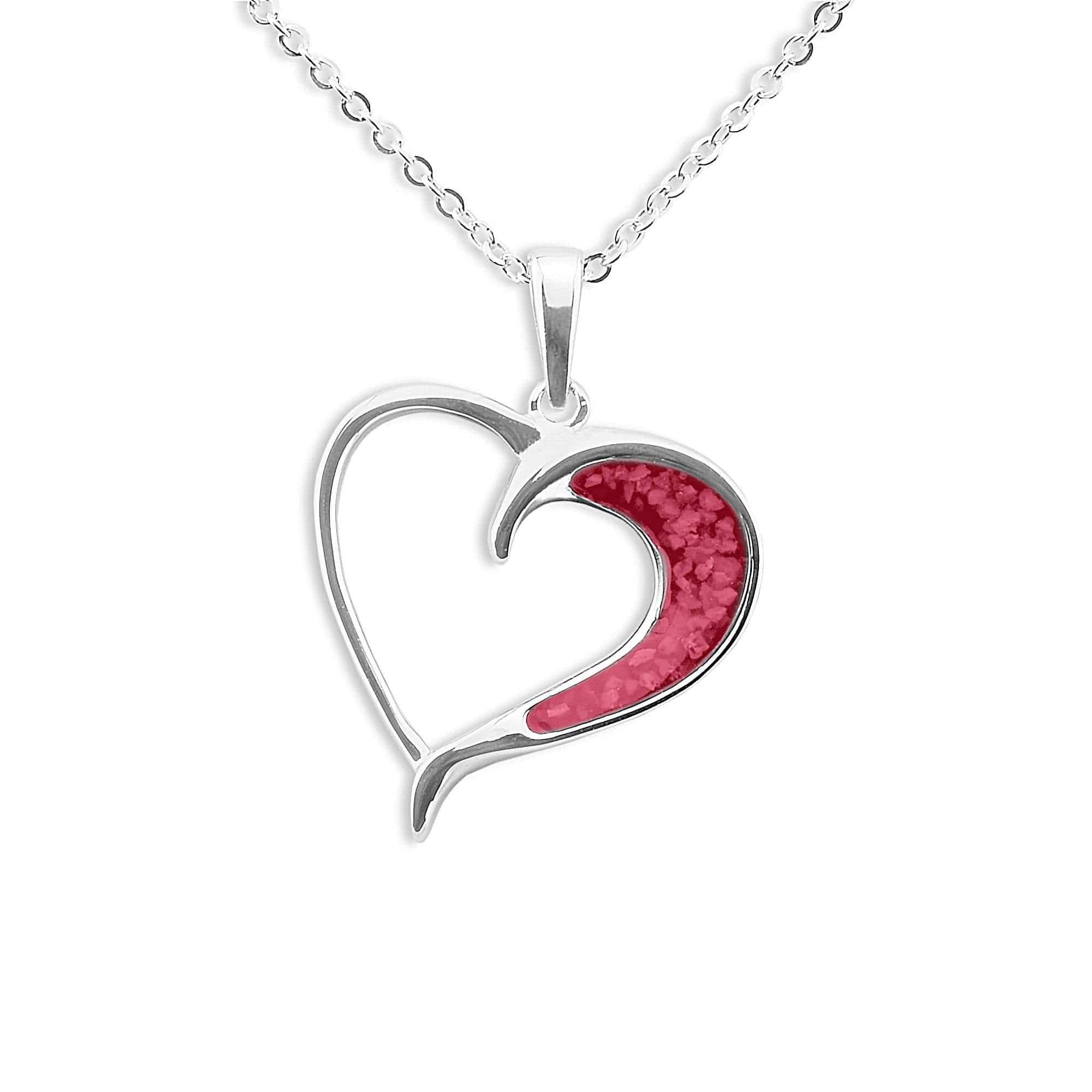 EverWith Ladies Embrace Memorial Ashes Pendant Red