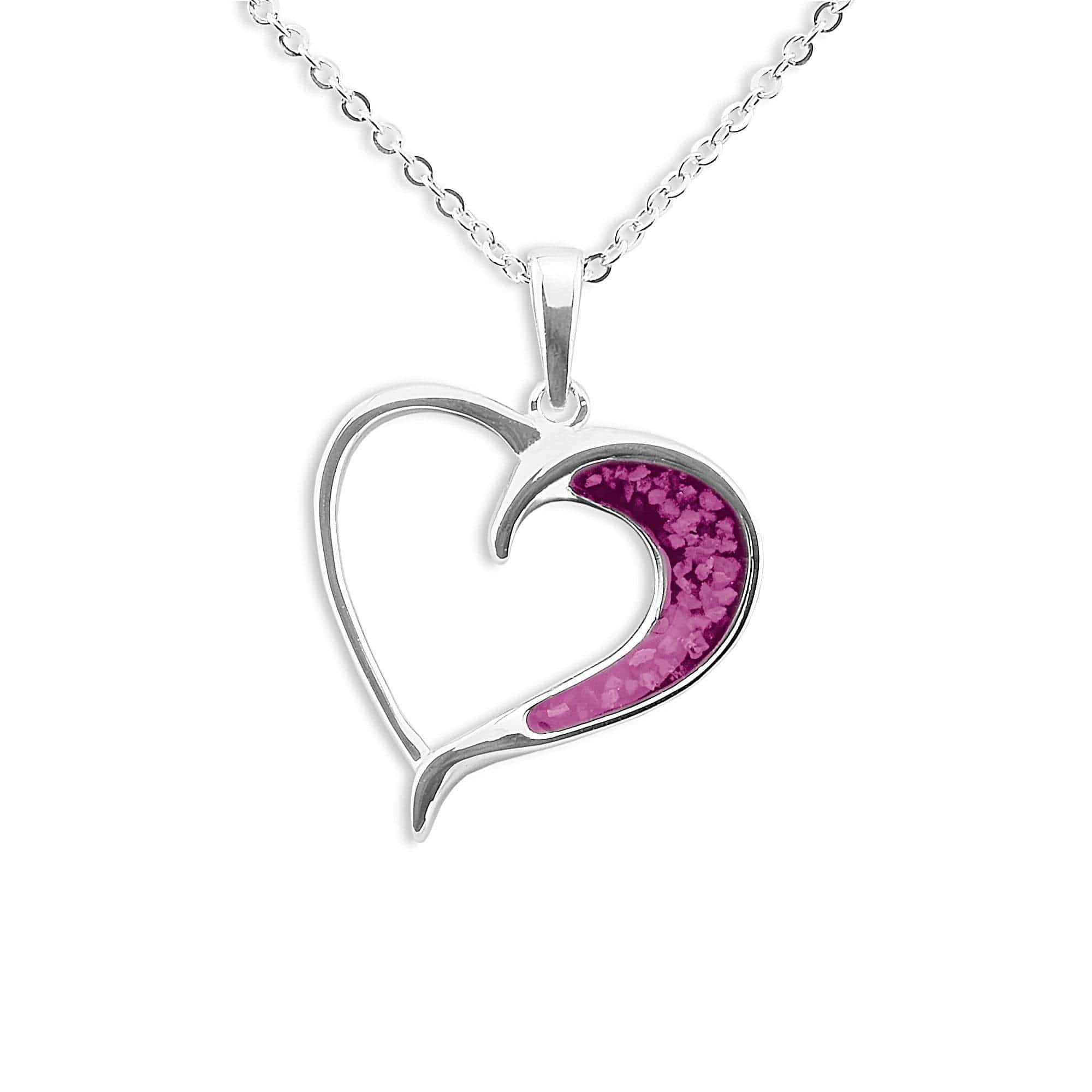 EverWith Ladies Embrace Memorial Ashes Pendant Violet