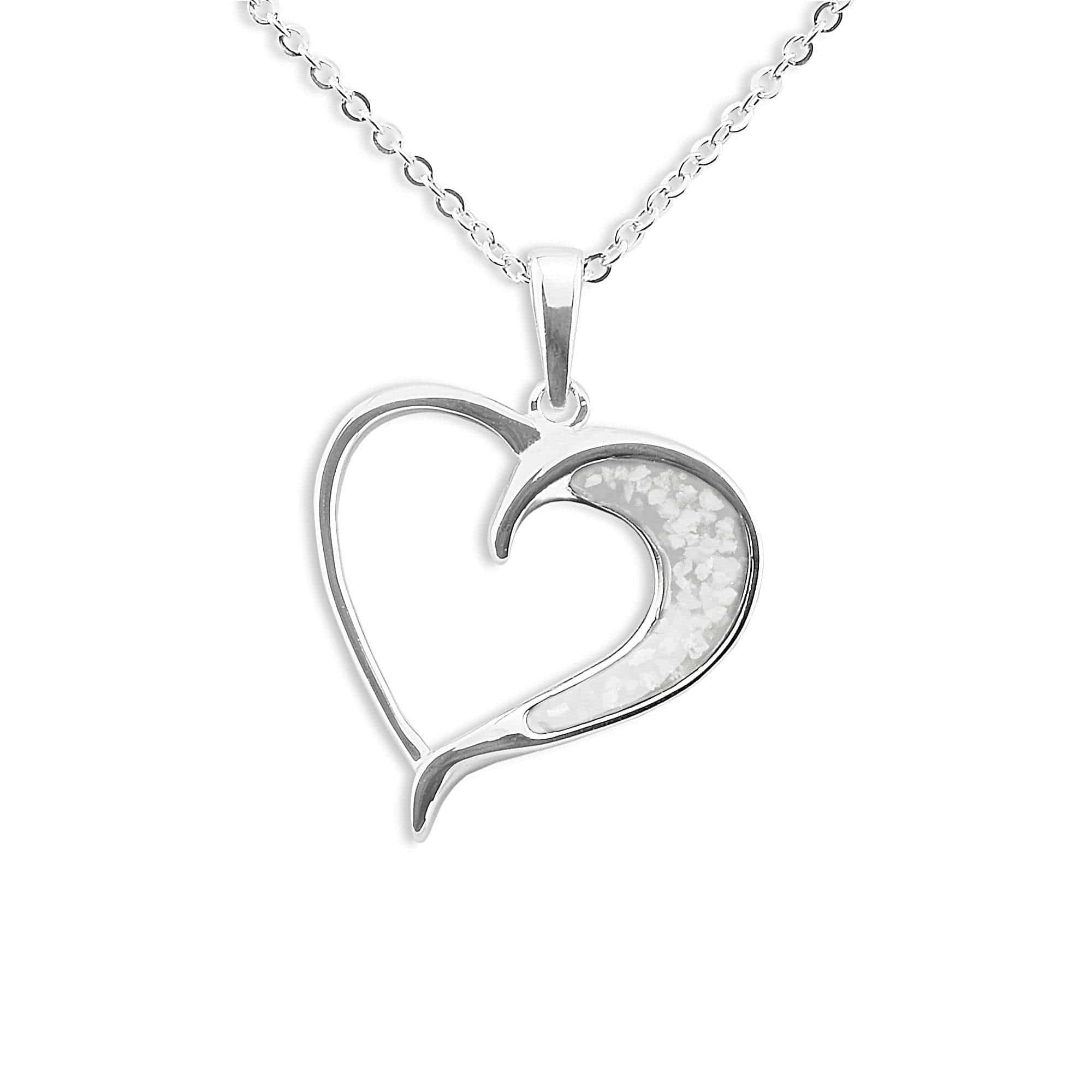 EverWith Ladies Embrace Memorial Ashes Pendant White