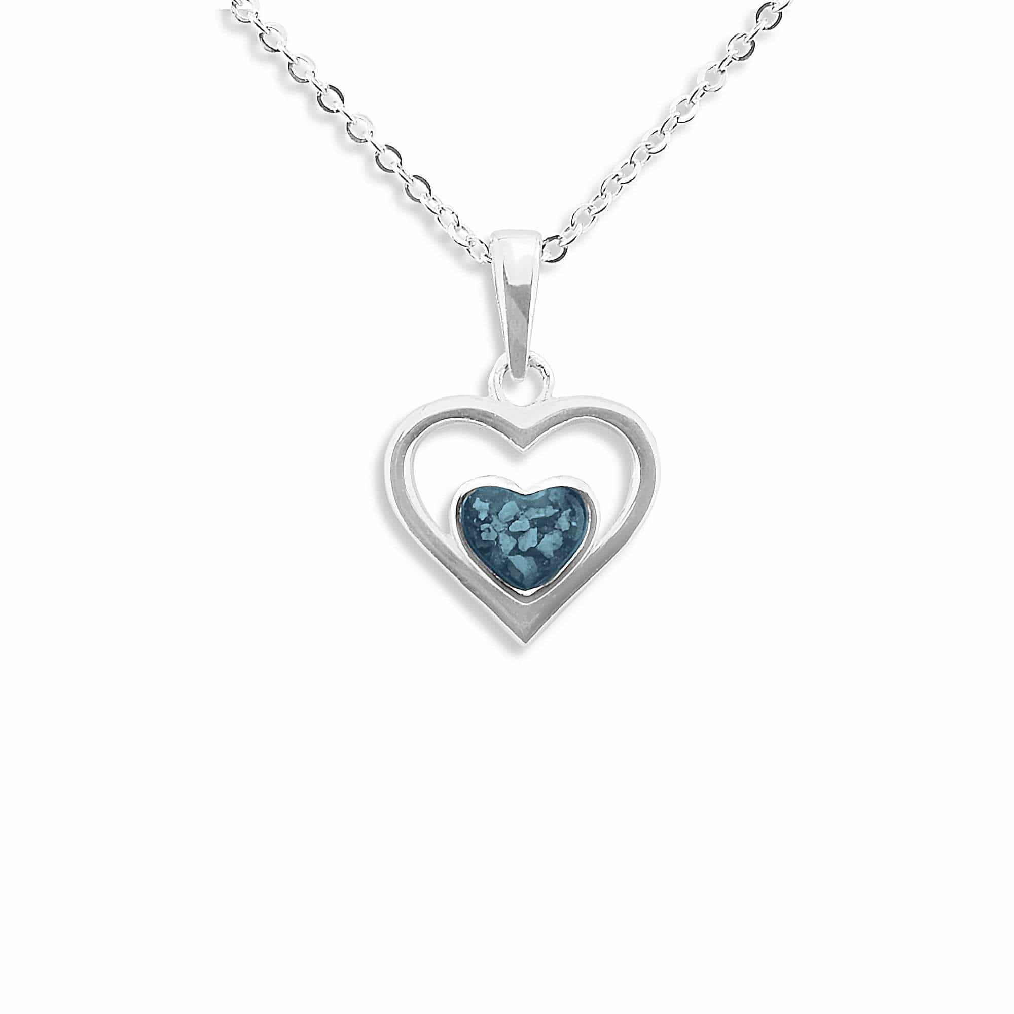 EverWith Ladies Comfort Memorial Ashes Pendant Blue