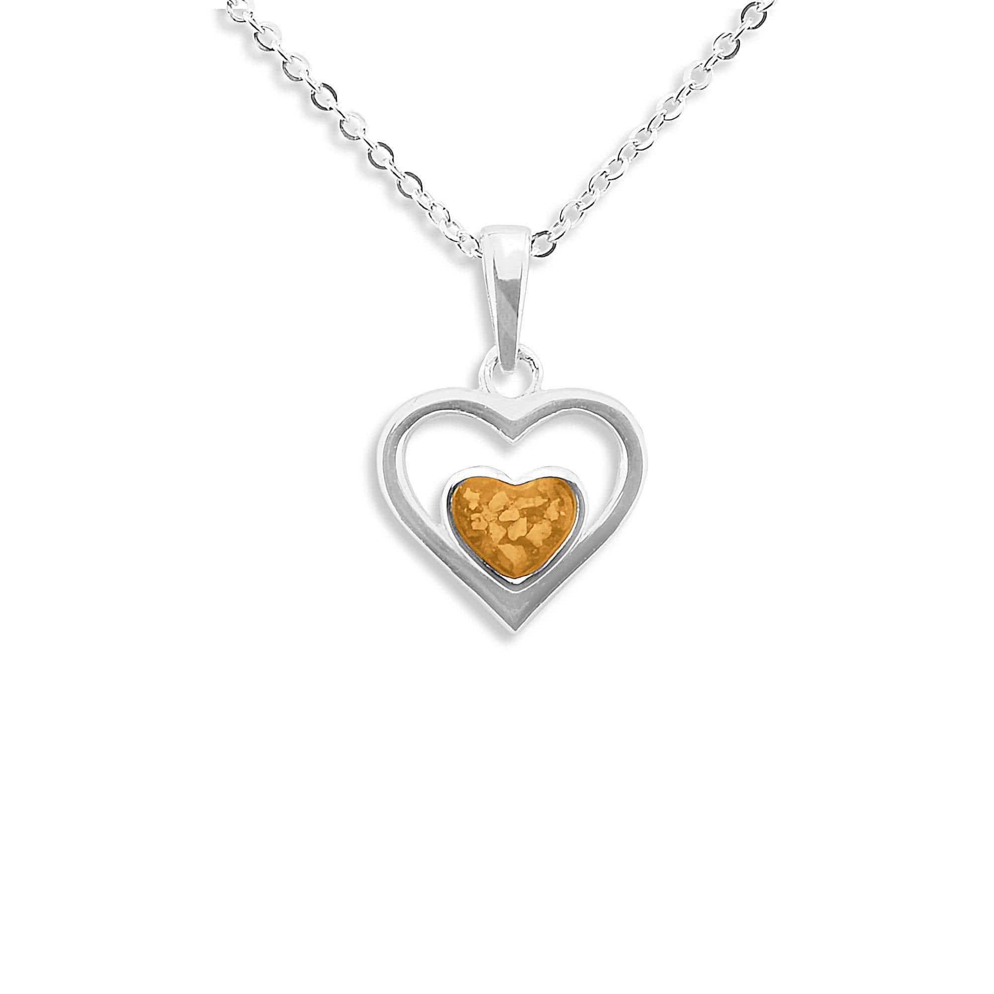 EverWith Ladies Comfort Memorial Ashes Pendant Orange