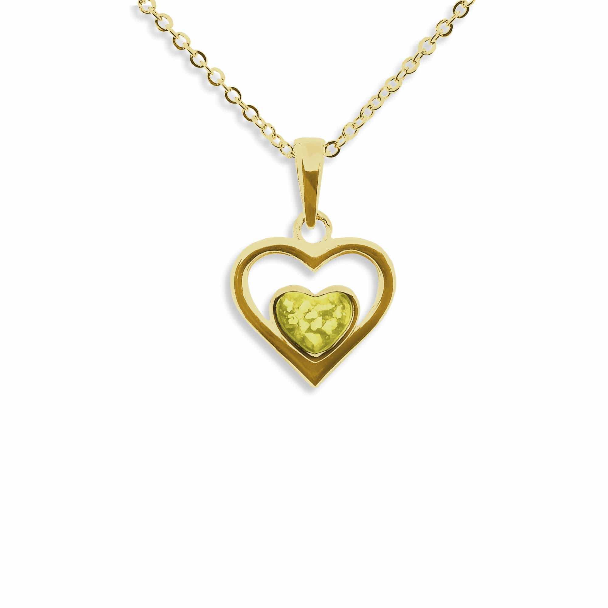 EverWith Ladies Comfort Memorial Ashes Pendant 9k Yellow Gold Yellow