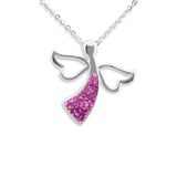 EverWith Ladies Angel Memorial Ashes Pendant Pink