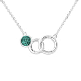 EverWith Ladies Praise Memorial Ashes Necklace Aqua