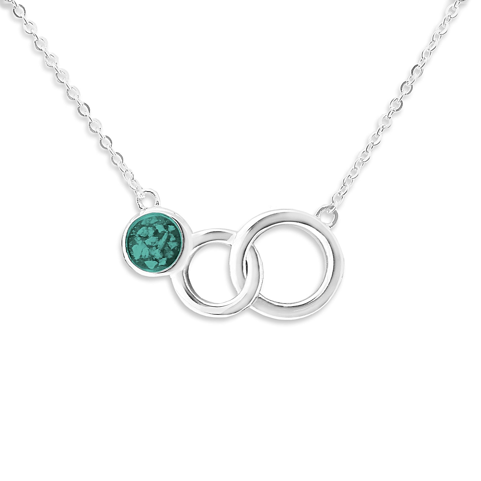 EverWith Ladies Praise Memorial Ashes Necklace Aqua