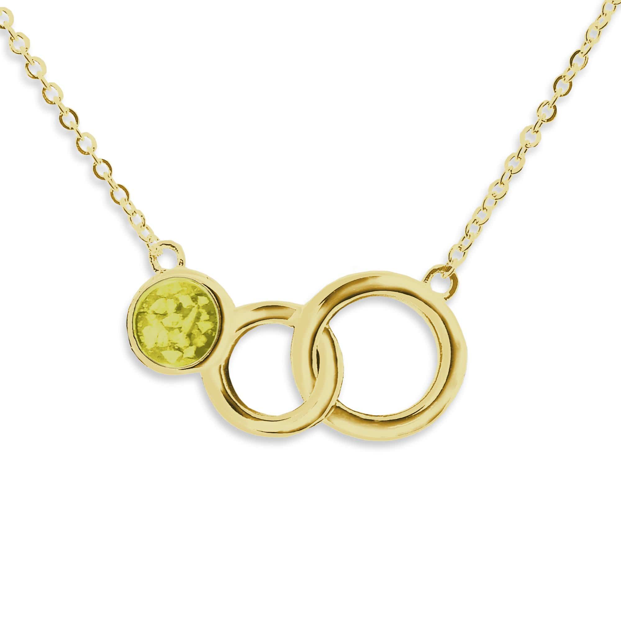 EverWith Ladies Praise Memorial Ashes Necklace 9k Yellow Gold Yellow