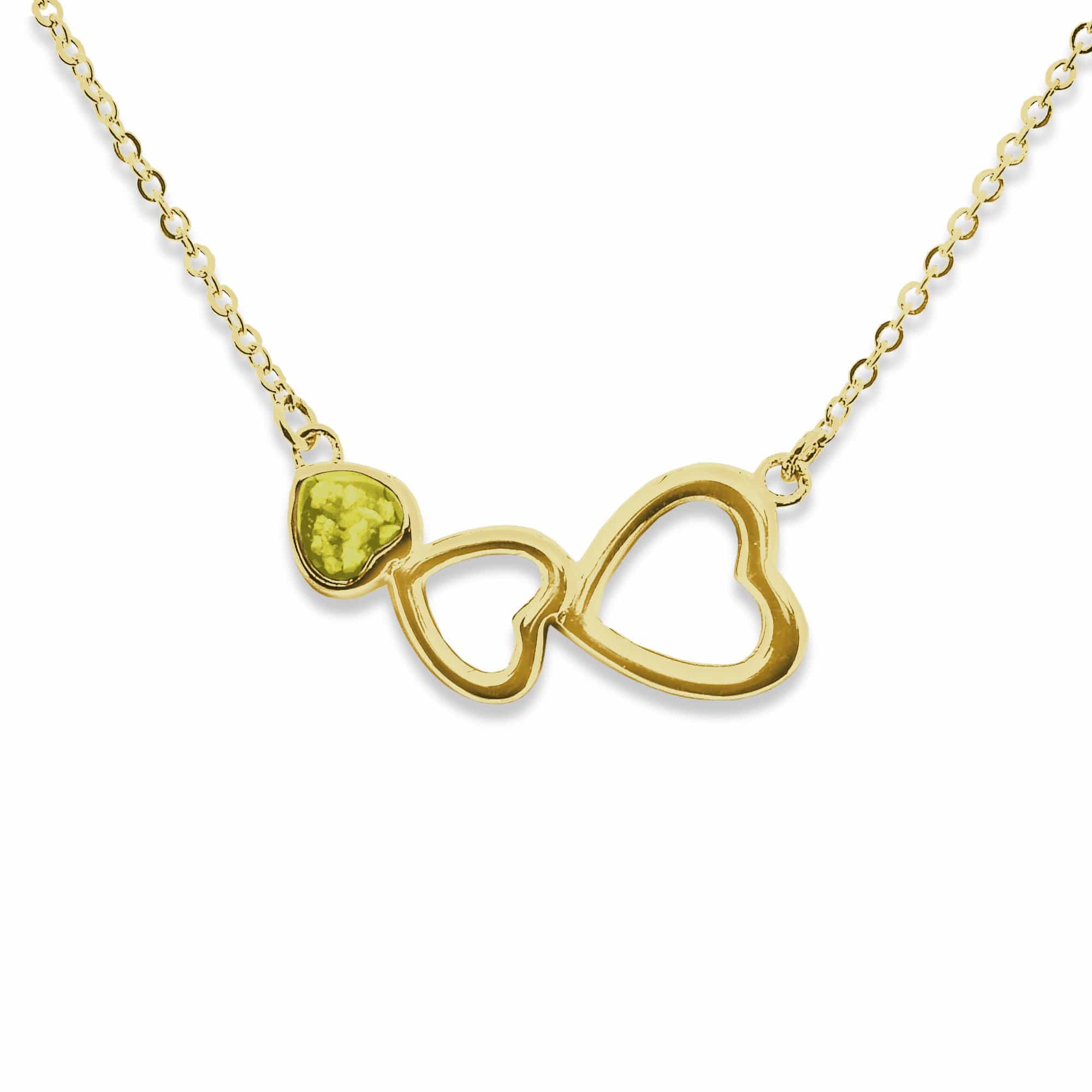 EverWith Ladies Adore Memorial Ashes Necklace 9k Yellow Gold Yellow