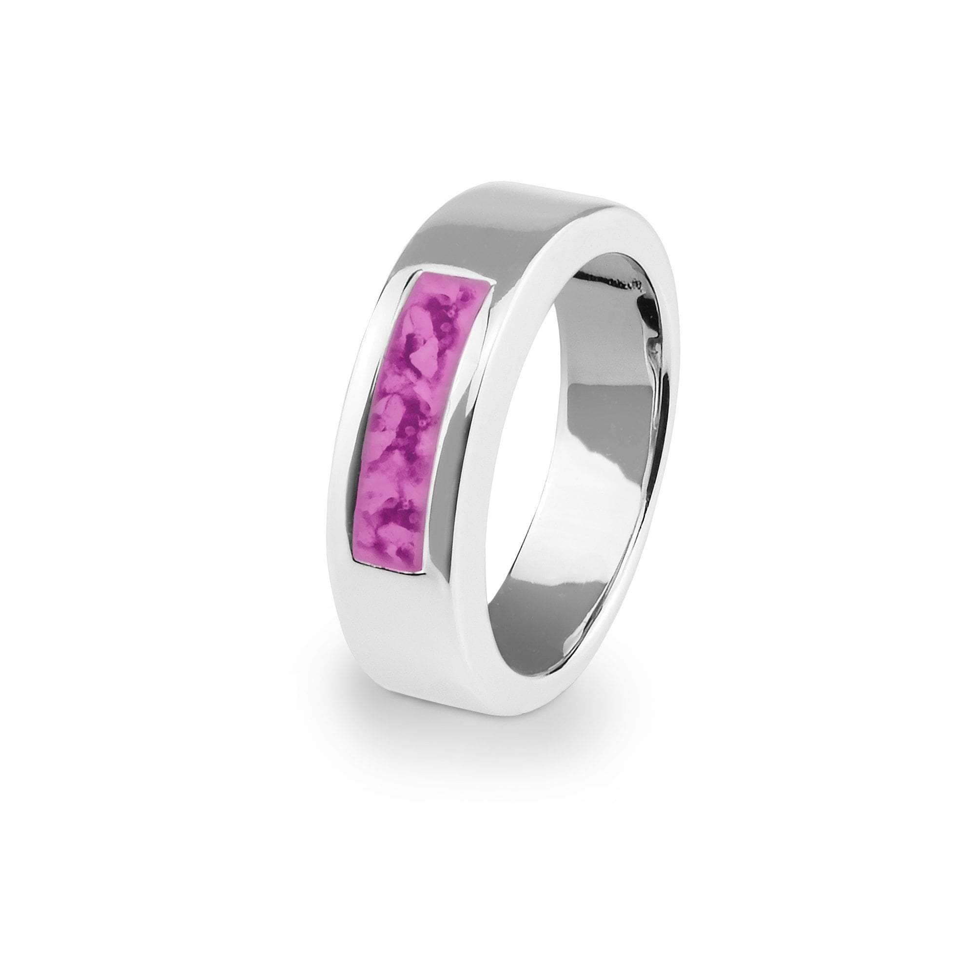 EverWith Unisex Pure Memorial Ashes Ring Pink