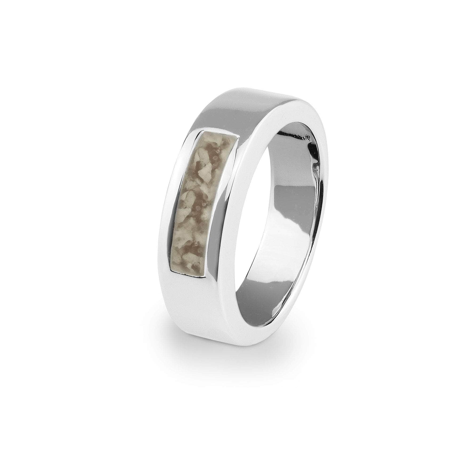 EverWith Unisex Pure Memorial Ashes Ring Transparent