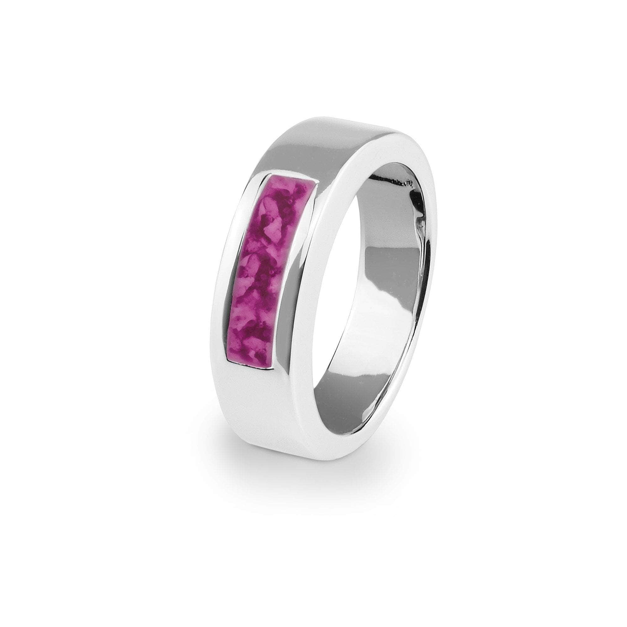 EverWith Unisex Pure Memorial Ashes Ring Violet