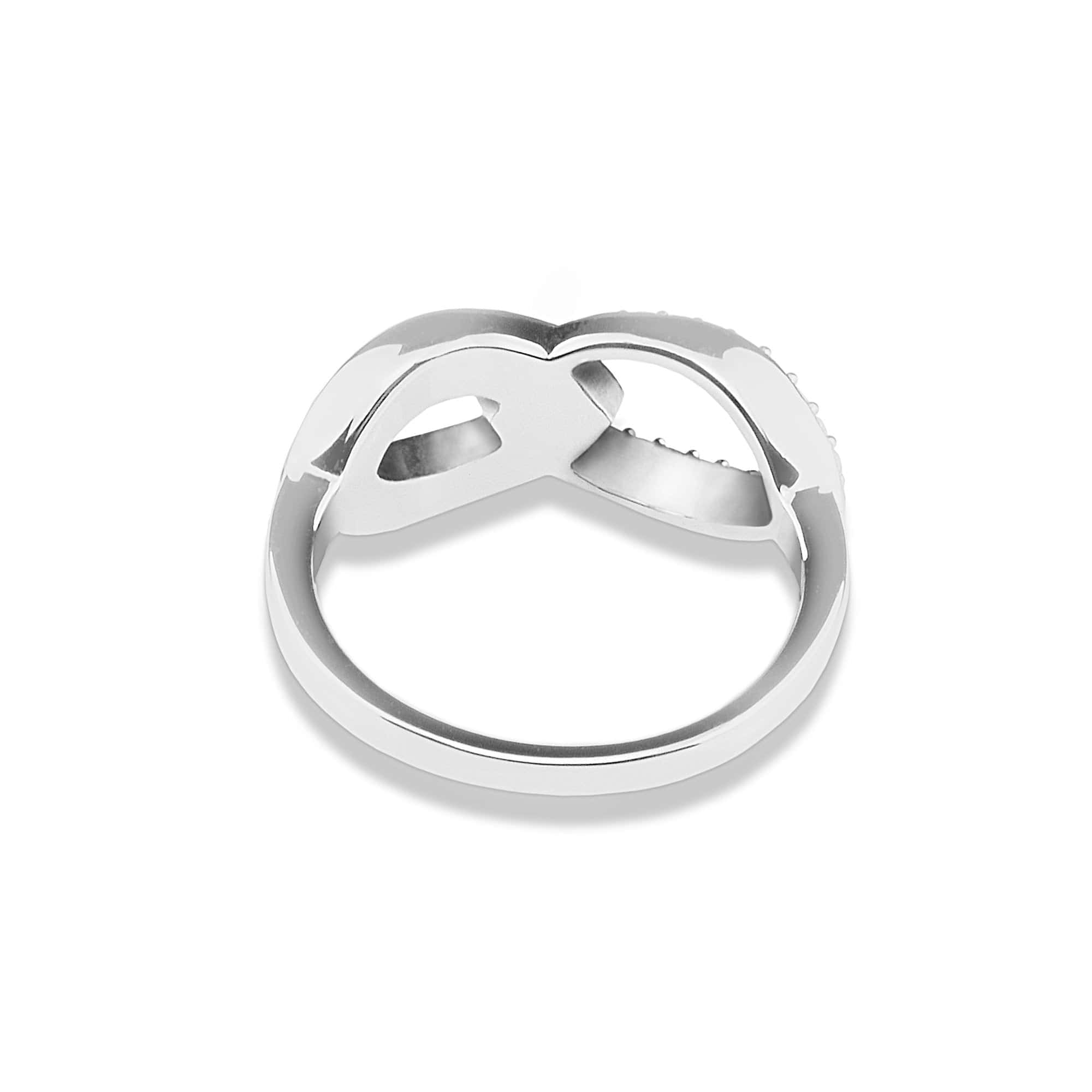 EverWith Ladies Unity Memorial Ashes Ring with Fine Crystals