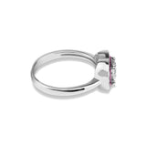 EverWith Ladies Beloved Memorial Ashes Ring with Fine Crystal