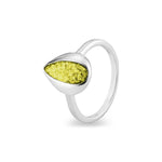 EverWith Ladies Rondure Teardrop Memorial Ashes Ring Yellow