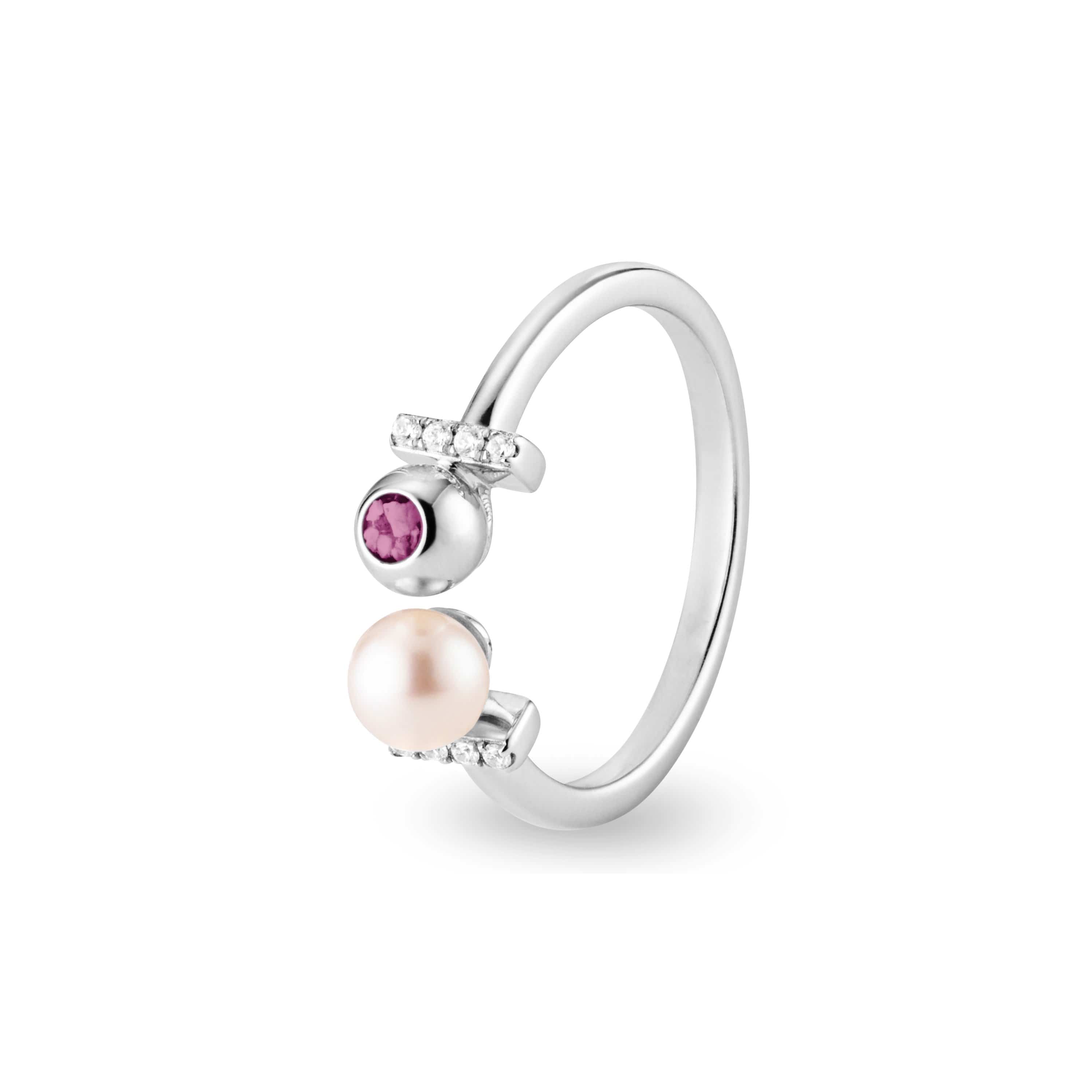 EverWith Ladies Rondure Opulence Memorial Ashes Ring Violet