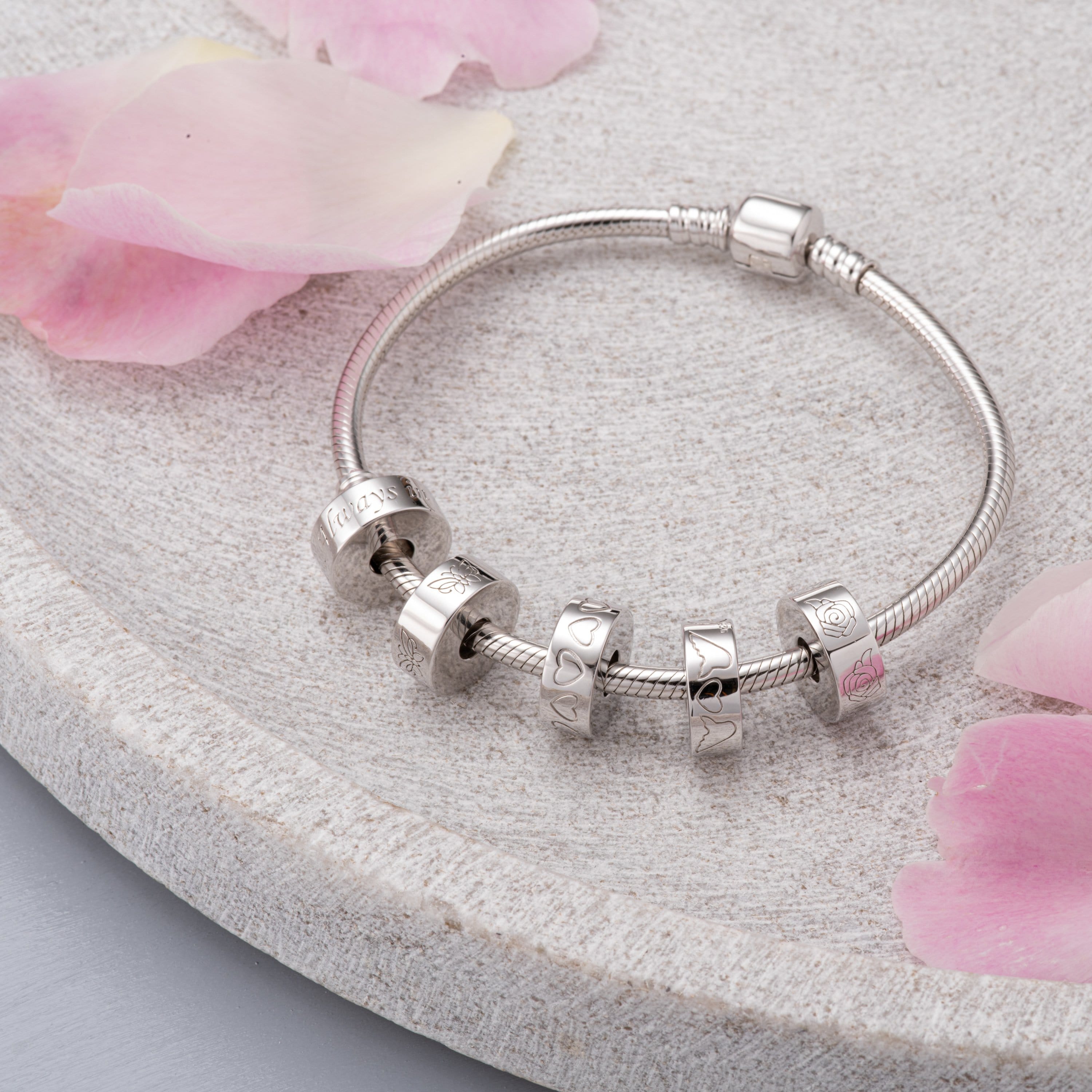EverWith Self-fill Round Cat Paw Print Memorial Ashes Charm Bead