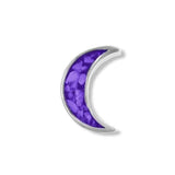EverWith Large Moon Memorial Ashes Element for Glass Locket Purple