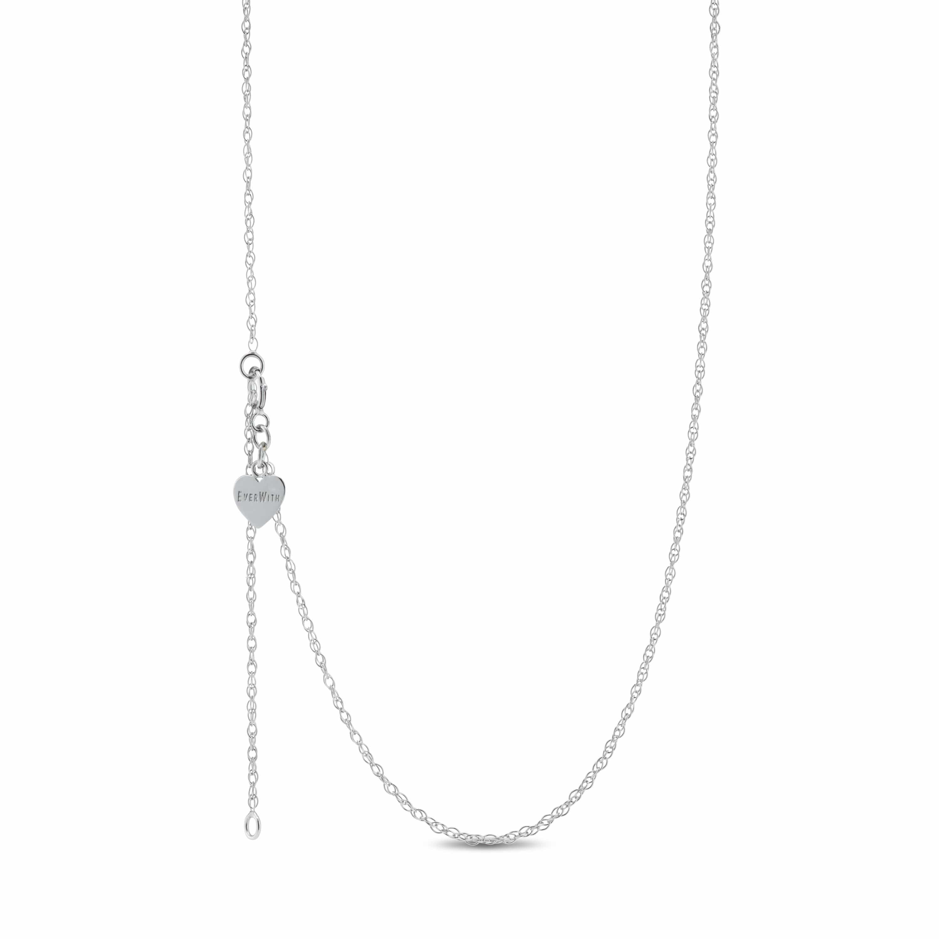 EverWith Rope Chain 9k White Gold